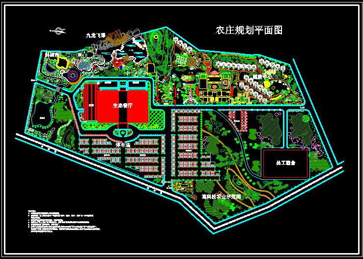 某农庄景观规划设计图1000130722-图纸模型-建标库